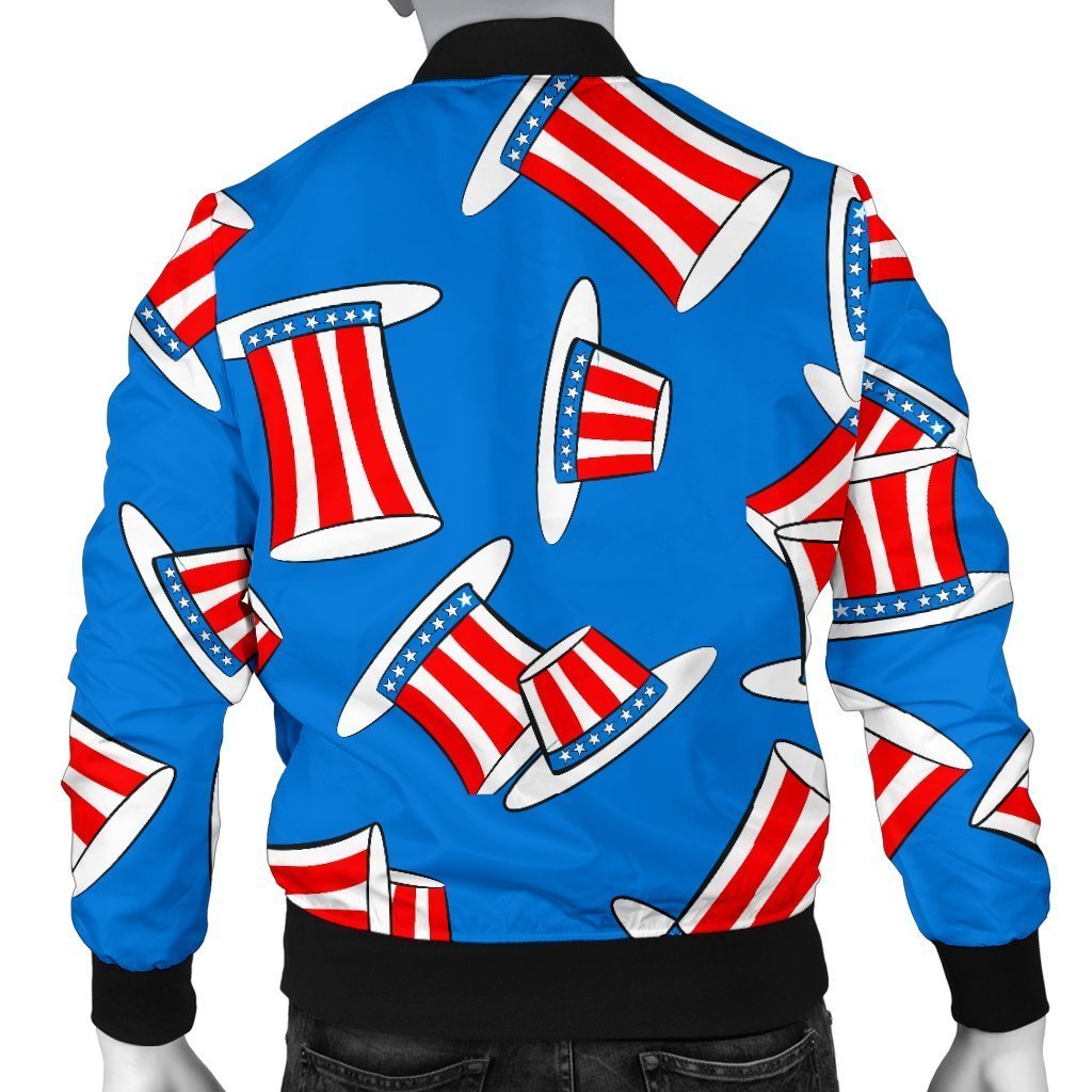 Uncle Sam Pattern Print Men's Bomber Jacket-grizzshop