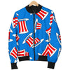 Uncle Sam Pattern Print Men's Bomber Jacket-grizzshop