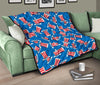 Uncle Sam Pattern Print Quilt-grizzshop