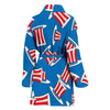 Uncle Sam Pattern Print Women Long Robe-grizzshop