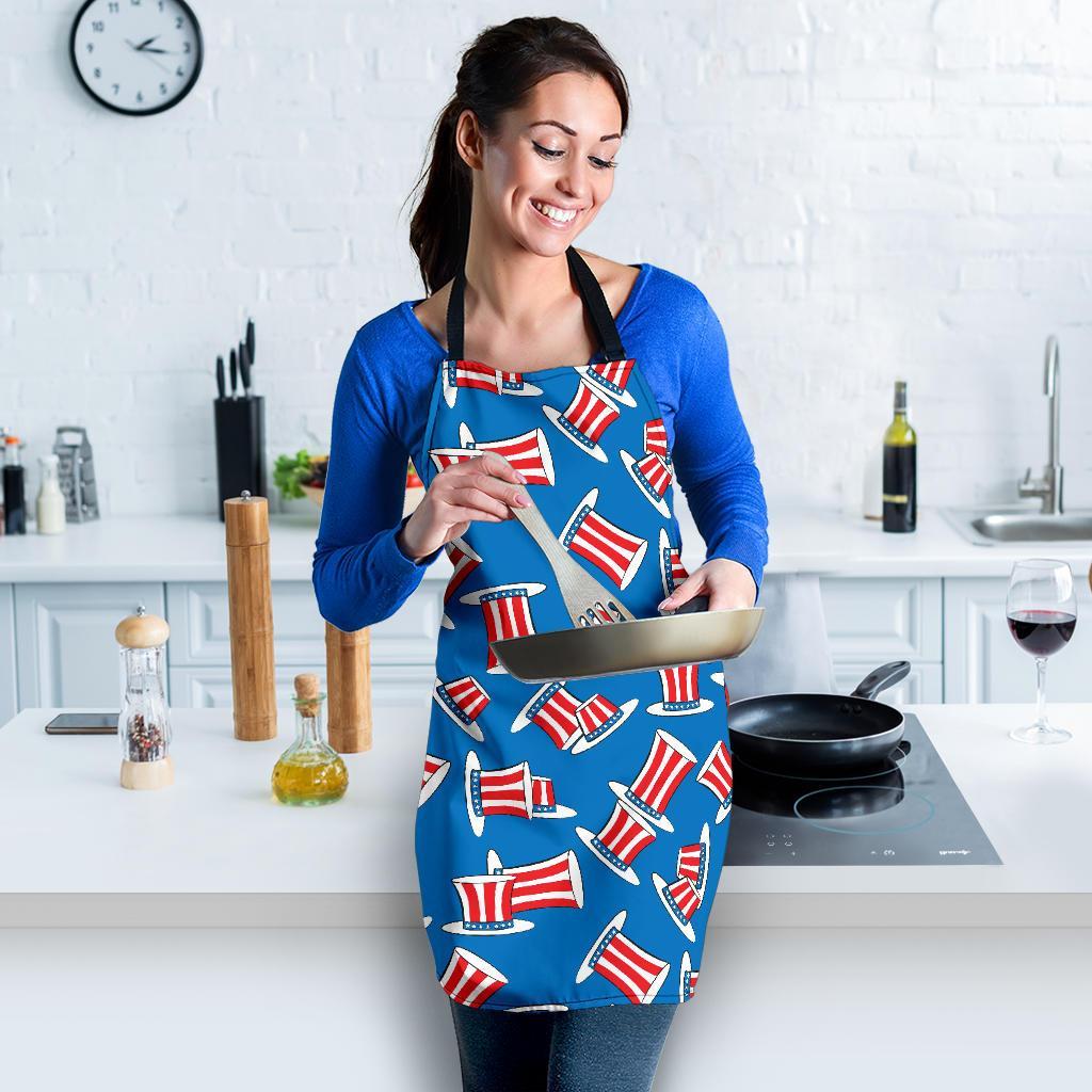 Uncle Sam Pattern Print Women's Apron-grizzshop