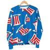 Uncle Sam Pattern Print Women's Sweatshirt-grizzshop