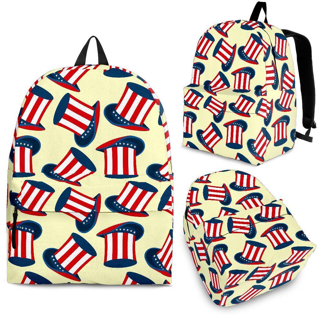 Uncle Sam Print Pattern Backpack-grizzshop