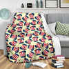 Uncle Sam Print Pattern Blanket-grizzshop