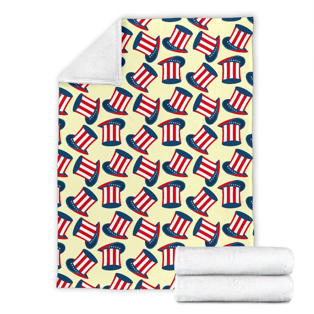 Uncle Sam Print Pattern Blanket-grizzshop