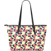 Uncle Sam Print Pattern Leather Tote Bag-grizzshop