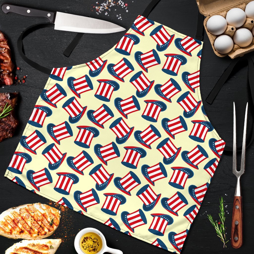 Uncle Sam Print Pattern Men's Apron-grizzshop