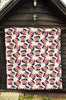 Uncle Sam Print Pattern Quilt-grizzshop