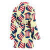 Uncle Sam Print Pattern Women Long Robe-grizzshop