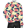 Uncle Sam Print Pattern Women's Sweatshirt-grizzshop