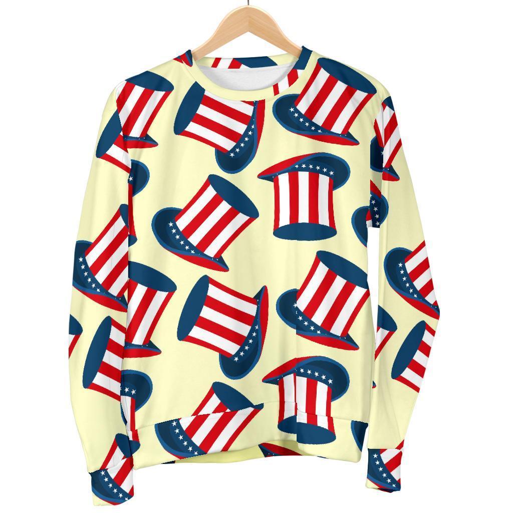 Uncle Sam Print Pattern Women's Sweatshirt-grizzshop