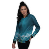 Underwater Ocean Print Women's Bomber Jacket-grizzshop