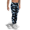 Underwear Shark Print Pattern Men's Leggings-grizzshop