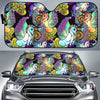 Unicon Cartoon Pattern Print Car Sun Shade-grizzshop