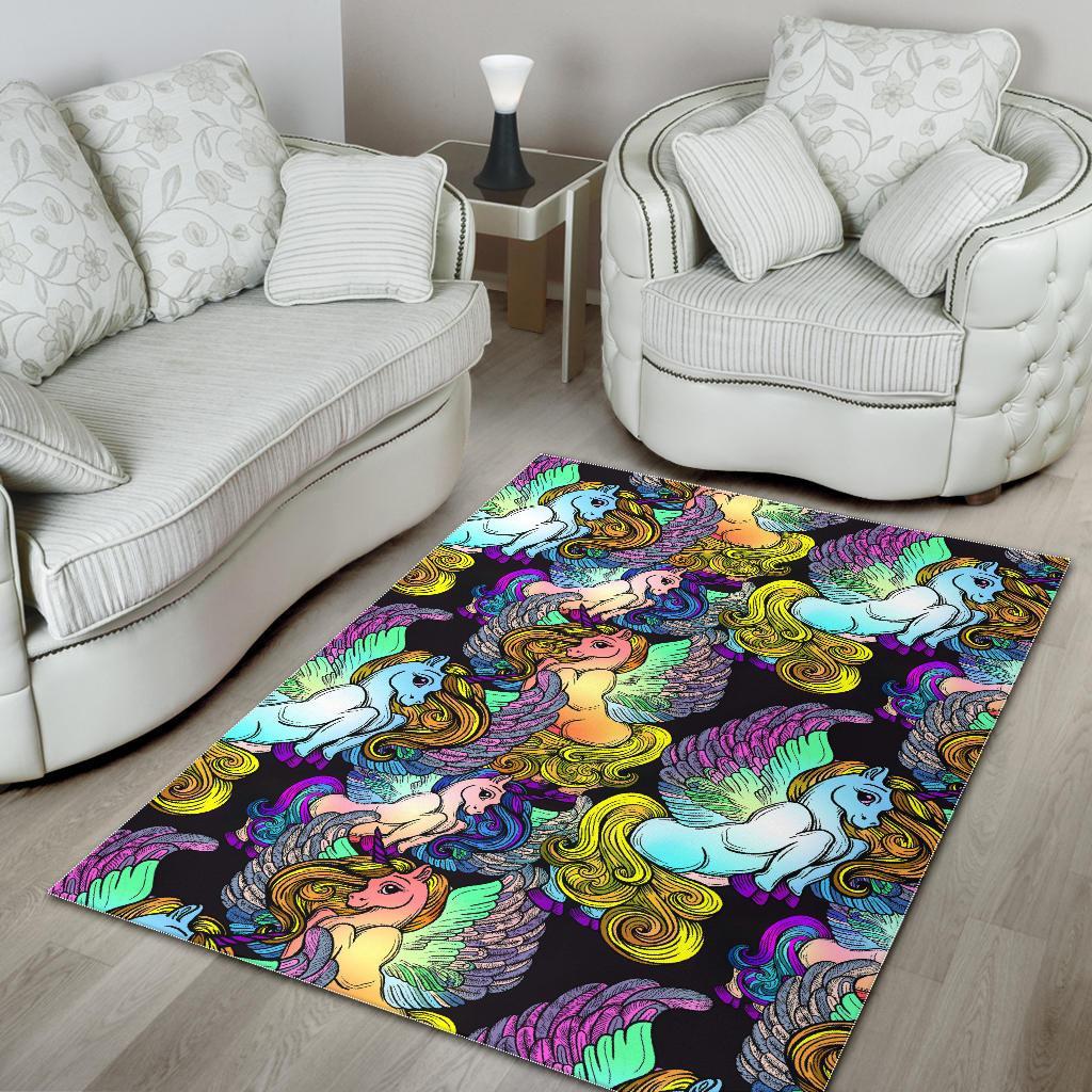 Unicon Cartoon Pattern Print Floor Mat-grizzshop