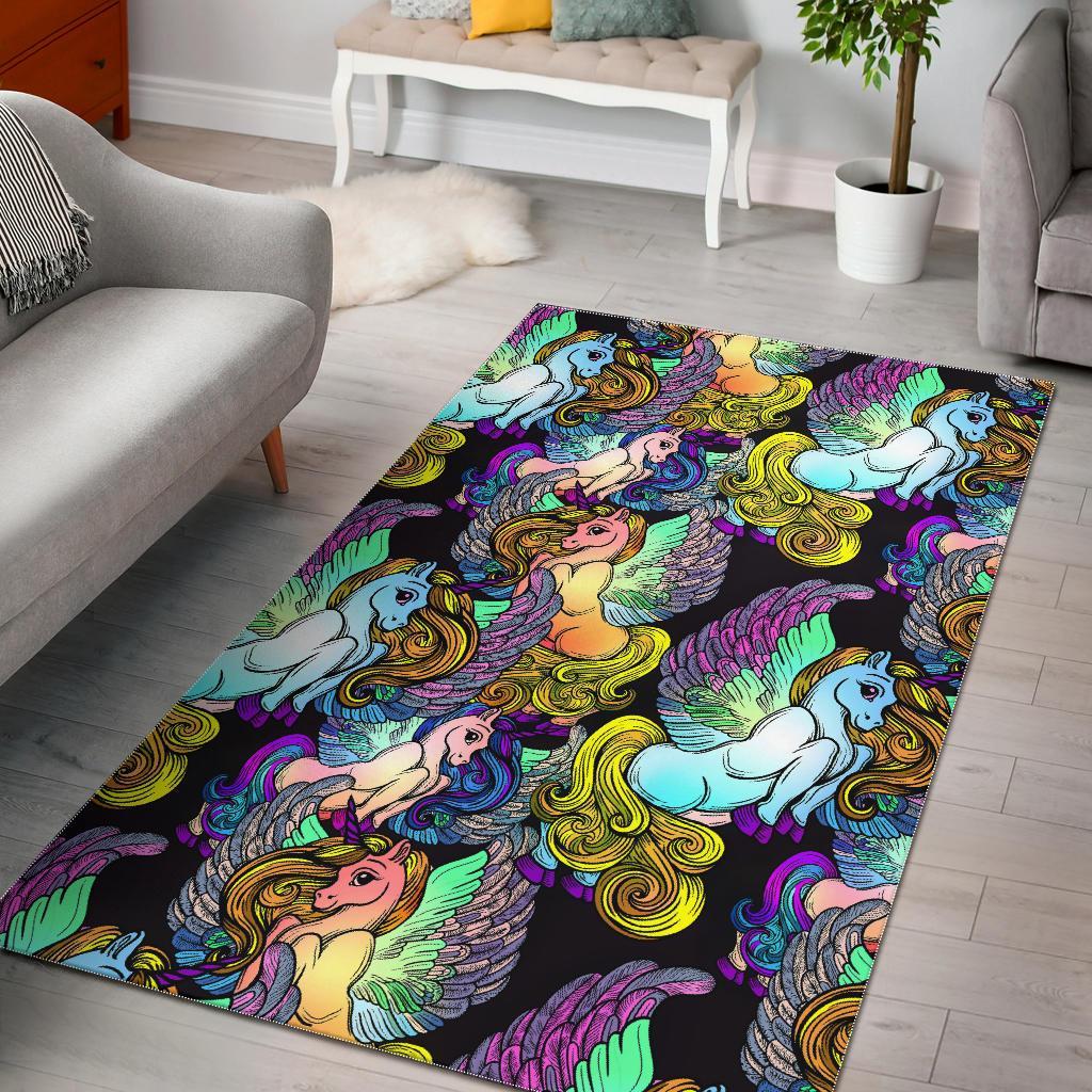 Unicon Cartoon Pattern Print Floor Mat-grizzshop