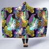 Unicon Cartoon Pattern Print Hooded Blanket-grizzshop