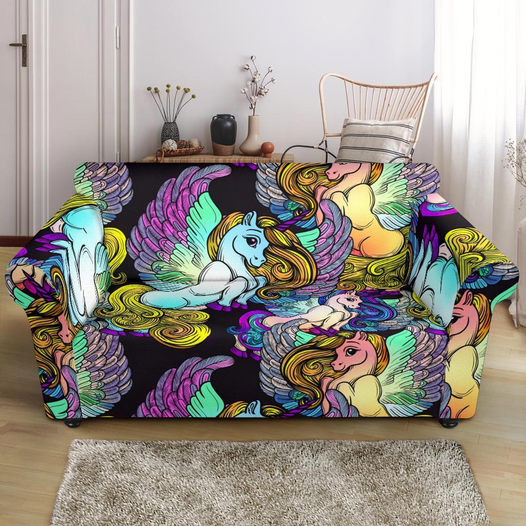 Unicon Cartoon Pattern Print Loveseat Cover-grizzshop