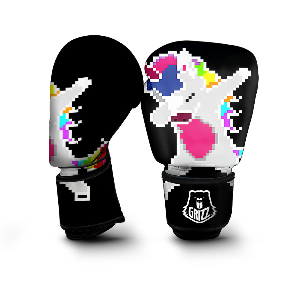 Unicorn 8-Bit Pixel Print Boxing Gloves-grizzshop