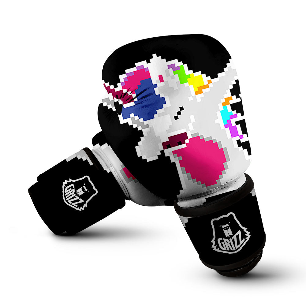 Unicorn 8-Bit Pixel Print Boxing Gloves-grizzshop