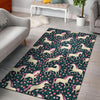 Load image into Gallery viewer, Unicorn Floral Pattern Print Floor Mat-grizzshop