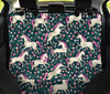 Unicorn Floral Pattern Print Pet Car Seat Cover-grizzshop