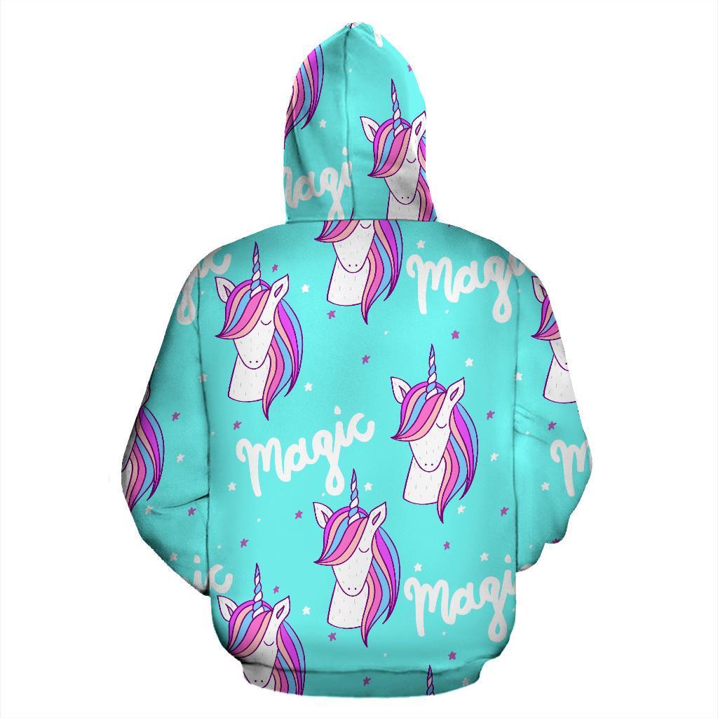 Unicorn Pastel Pattern Print Men Women Pullover Hoodie-grizzshop