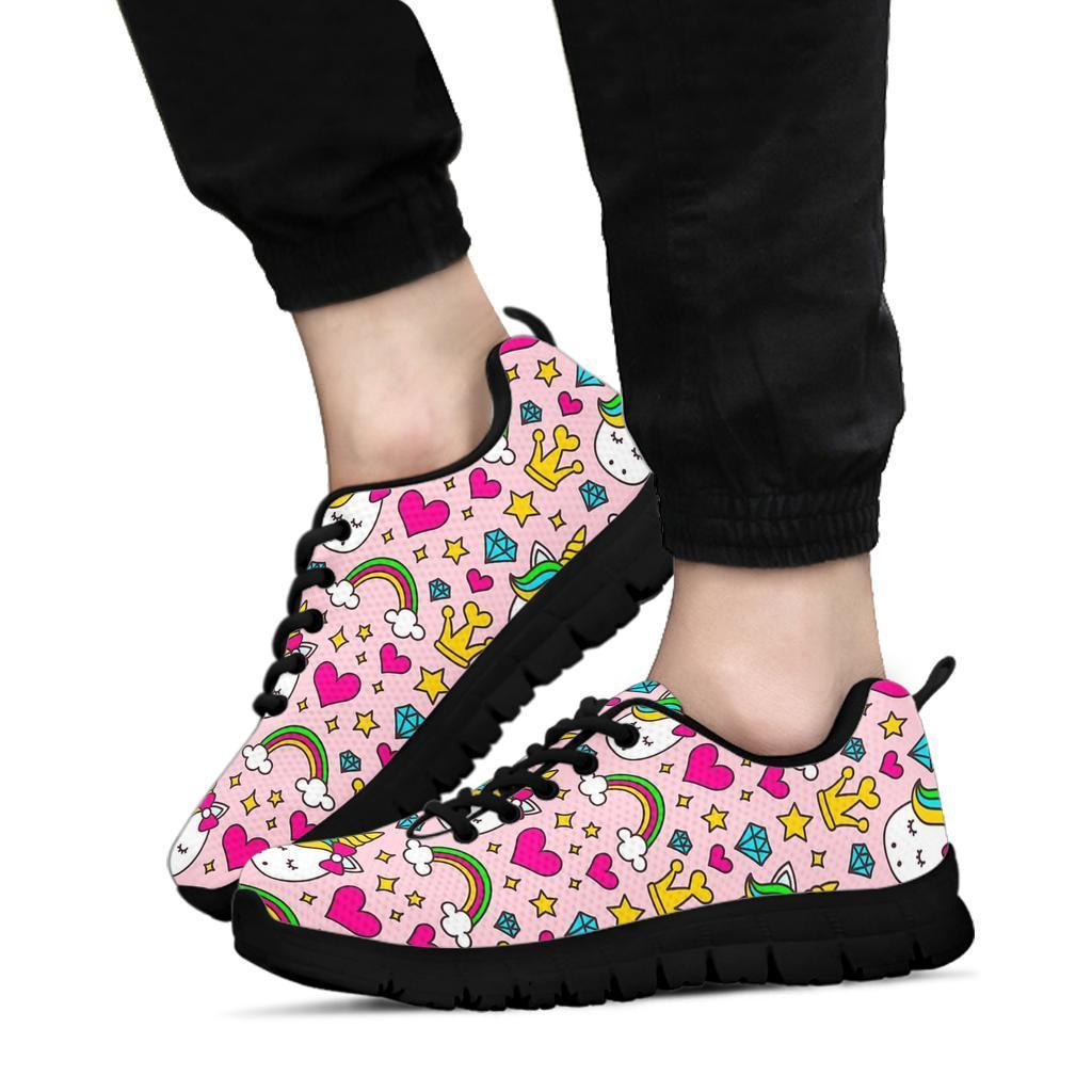 Unicorn Pattern Print Sneaker Shoes For Men Women-grizzshop