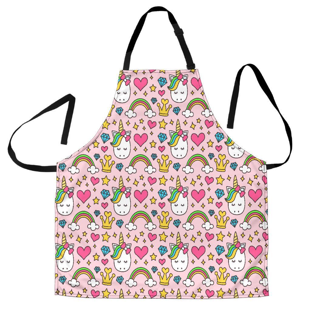 Unicorn Pattern Print Women's Apron-grizzshop