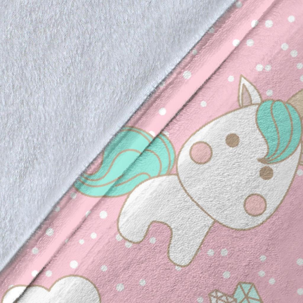 Unicorn Pink Pattern Print Blanket-grizzshop