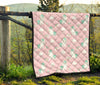 Unicorn Pink Pattern Print Quilt-grizzshop