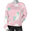 Unicorn Pink Pattern Print Women's Sweatshirt-grizzshop