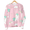 Unicorn Pink Pattern Print Women's Sweatshirt-grizzshop