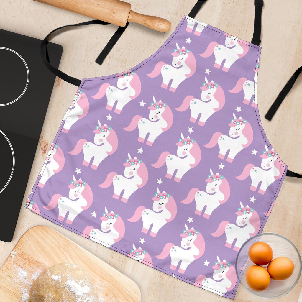 Unicorn Print Pattern Women's Apron-grizzshop