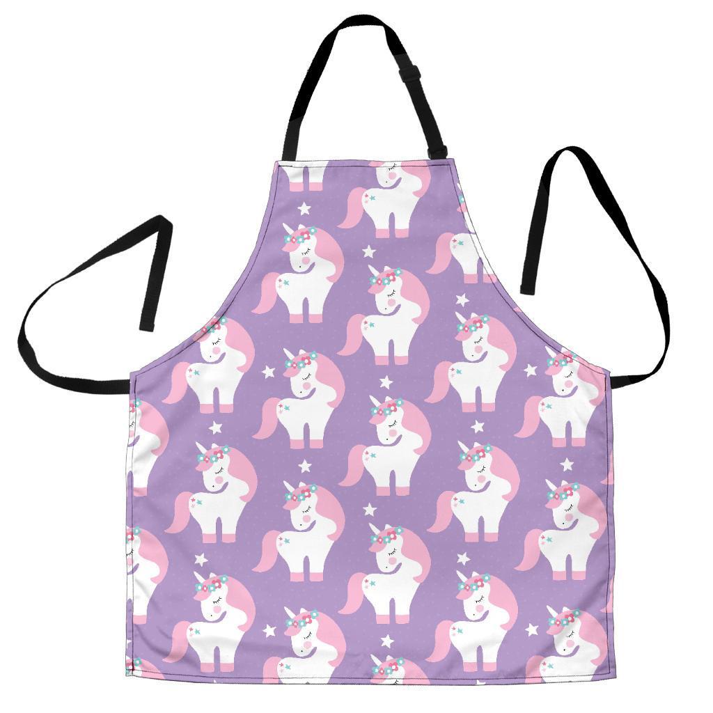 Unicorn Print Pattern Women's Apron-grizzshop