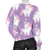 Unicorn Print Pattern Women's Sweatshirt-grizzshop