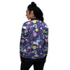 Unicorn Space Astronaut Print Pattern Women's Bomber Jacket-grizzshop