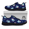 Unicorn Star Fairy Print Pattern Black Sneaker-grizzshop