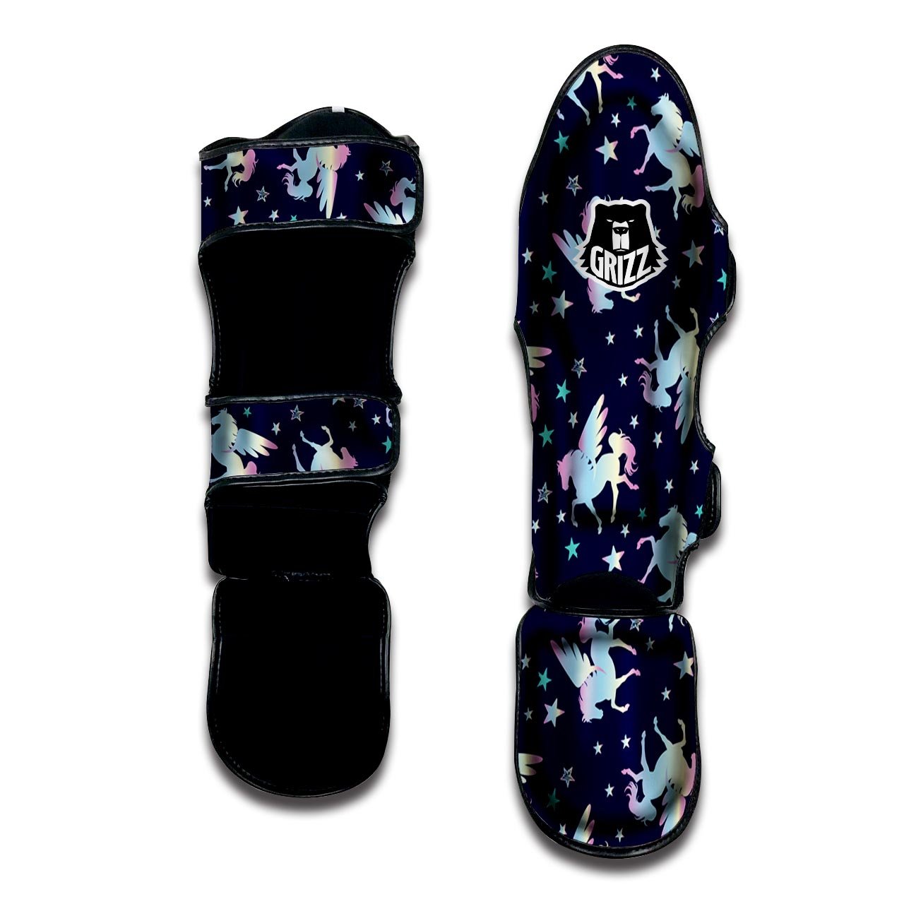 Unicorn Star Fairy Print Pattern Muay Thai Shin Guards-grizzshop