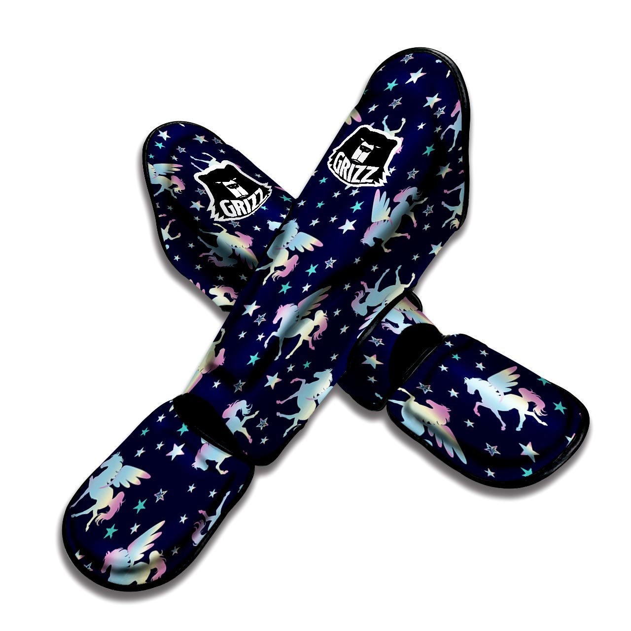 Unicorn Star Fairy Print Pattern Muay Thai Shin Guards-grizzshop