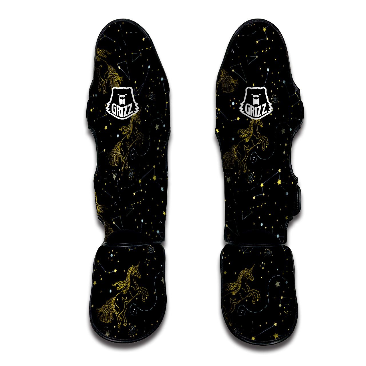 Unicorn Star Space Print Pattern Muay Thai Shin Guards-grizzshop