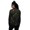 Unicorn Star Space Print Pattern Women's Bomber Jacket-grizzshop