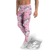 Unicorn White Girly Print Pattern Men's Leggings-grizzshop