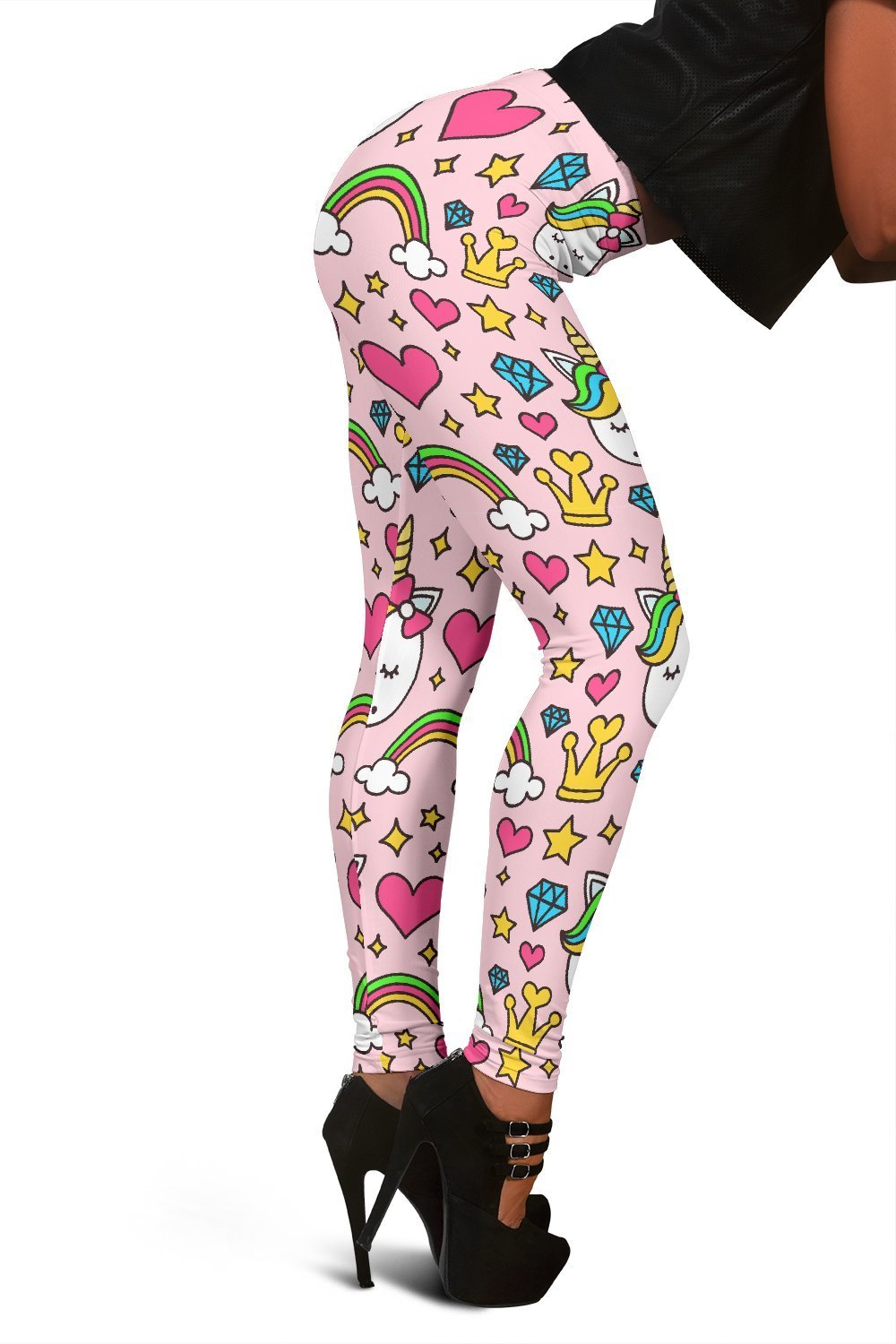 Unicorn Pattern Print Women Leggings-grizzshop
