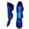 Unidentified Flying Object Blue Print Muay Thai Shin Guards-grizzshop