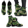 Unique Designer Motorcycle-Style Cool Camouflage Pattern Boots-grizzshop