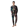 United We Stand American Flag Print Men's Pajamas-grizzshop