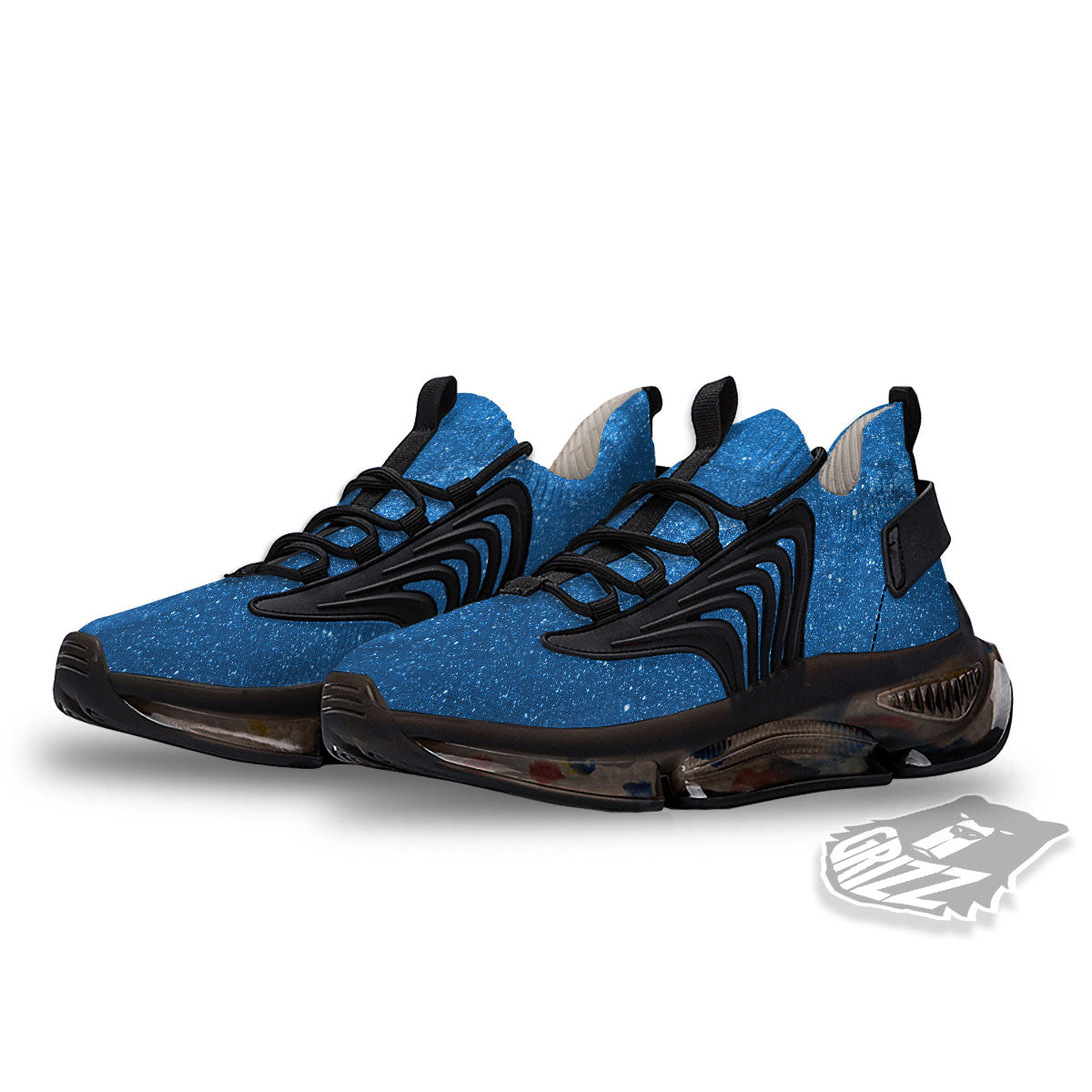 Universe Galaxy Milky Way Print Black Gym Shoes-grizzshop