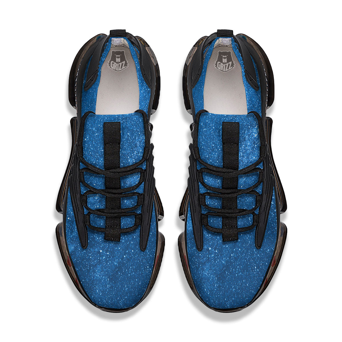 Universe Galaxy Milky Way Print Black Gym Shoes-grizzshop