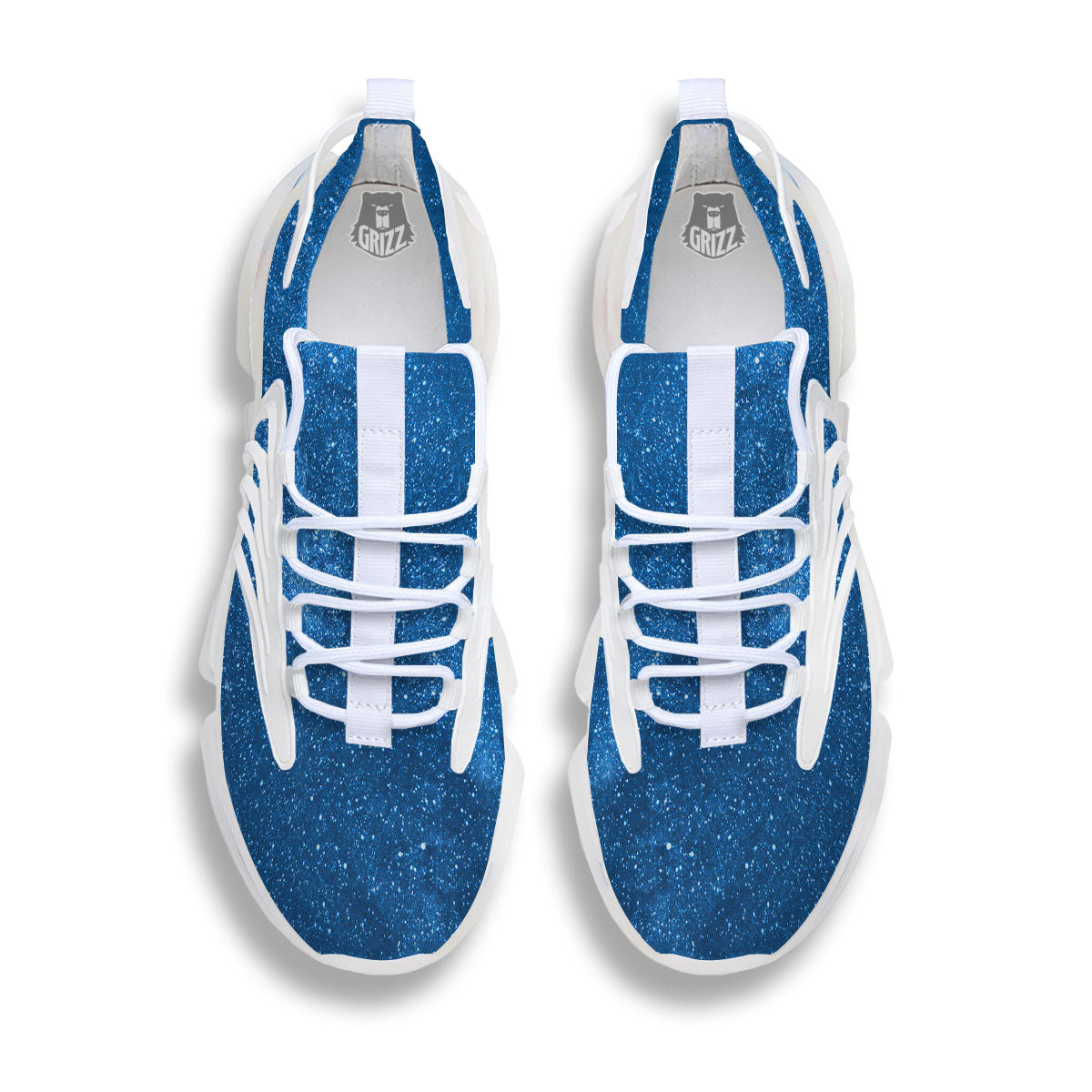 Universe Galaxy Milky Way Print White Gym Shoes-grizzshop